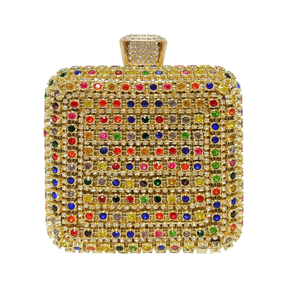 New light luxury diamond clutch  party  shiny women's handbag dress evening bag celebrity dinner bag