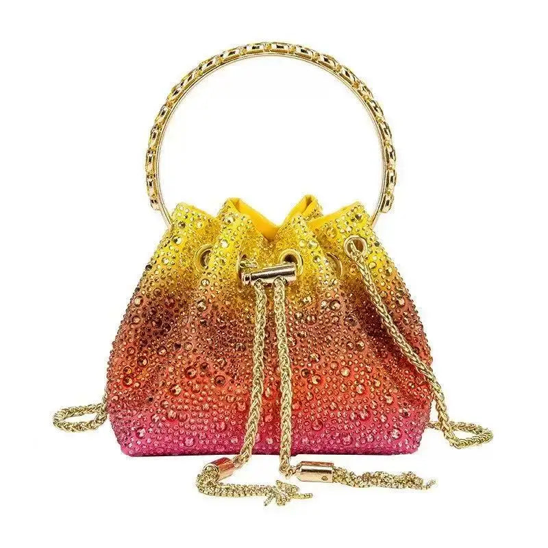 Luxury Designer Women Handbag Glitter Shiny Diamond Clutch Purse Wedding Party Banquet Bag Crystal Rhinestones Evening Bag