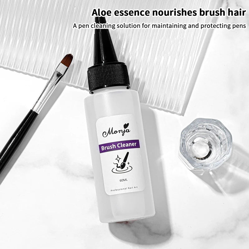 Nail Brush Cleanser Liquid Remover Acrylic UV Gel Polish Quick Degreaser Professional Manicure Care Cleaning Tool 30/60ml