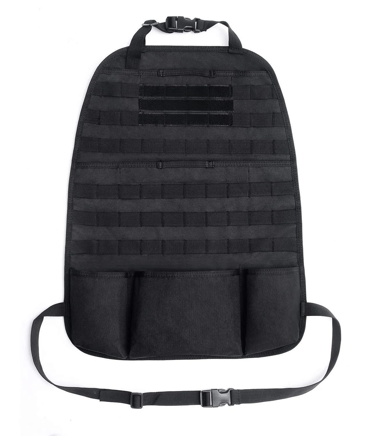 Molle Car Seat Back Organizer Panel Storage Pouch Universal Travel Vehicle Seat Cover Protector EDC Tool Bag Hunting Accessories