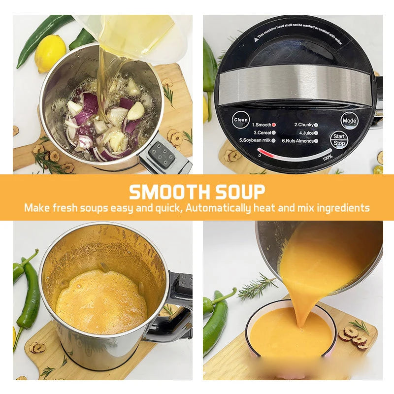 1.2L Homemade Almond Nut Milk Maker Automatic 110V/220V Vegan Milk Maker with Filter Oat Soy Milk Maker Blender