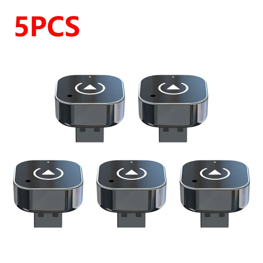 1-5pcs Wireless CarPlay & Android Auto Adapter Smart USB Dongle Auto Connect Plug Play for iPhone and Android Factory Wired Cars