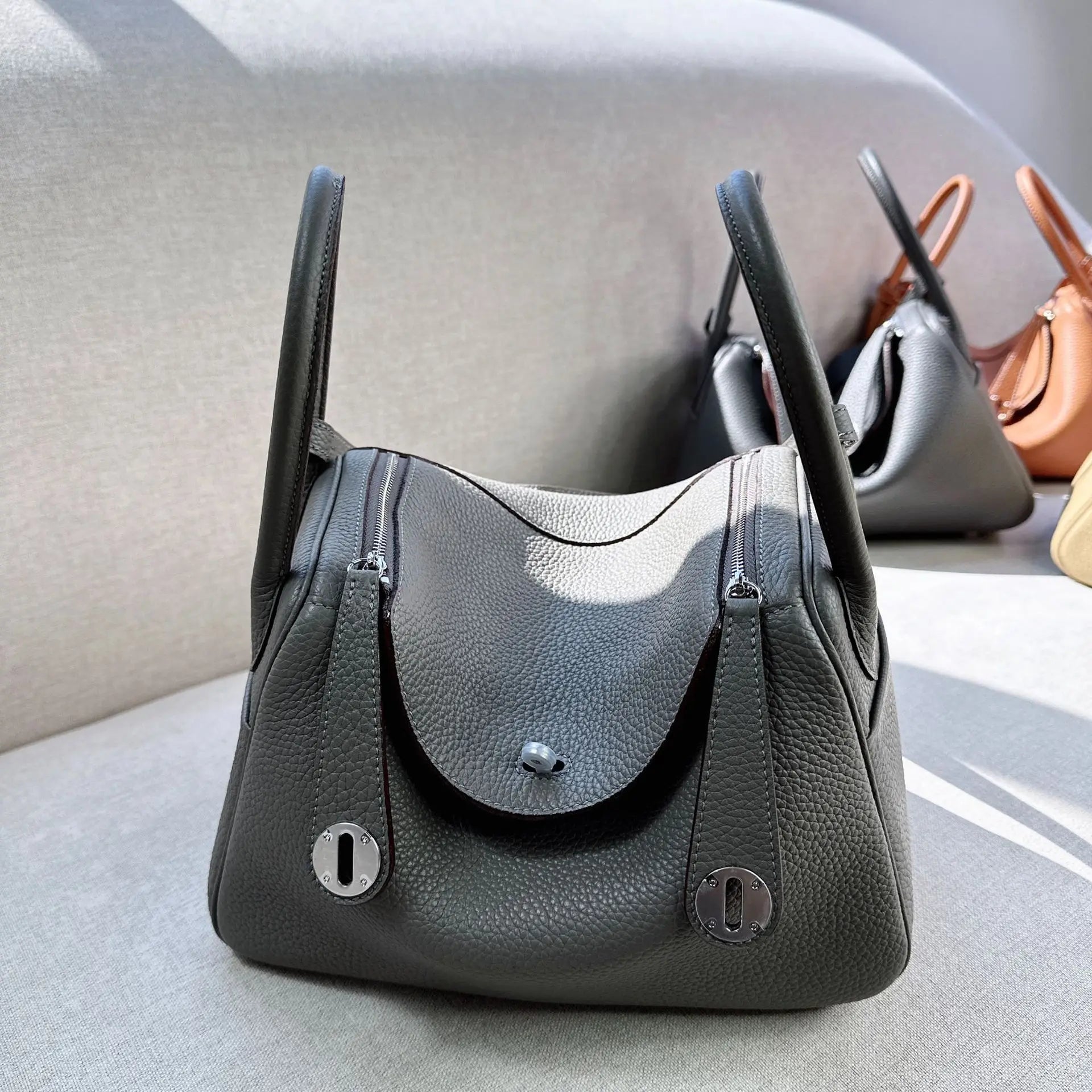 Genuine Leather Lindy Bag For Women TOGO Top Layer Cowhide Handbag Luxury Shoulder Tote Bag Commute