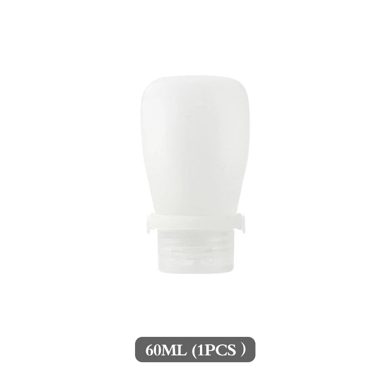 Silicone Travel Bottles Leak Proof Squeezable Refillable Containers Cosmetic Tube for Lotion Soap Liquids Bottling 30/60/90ml