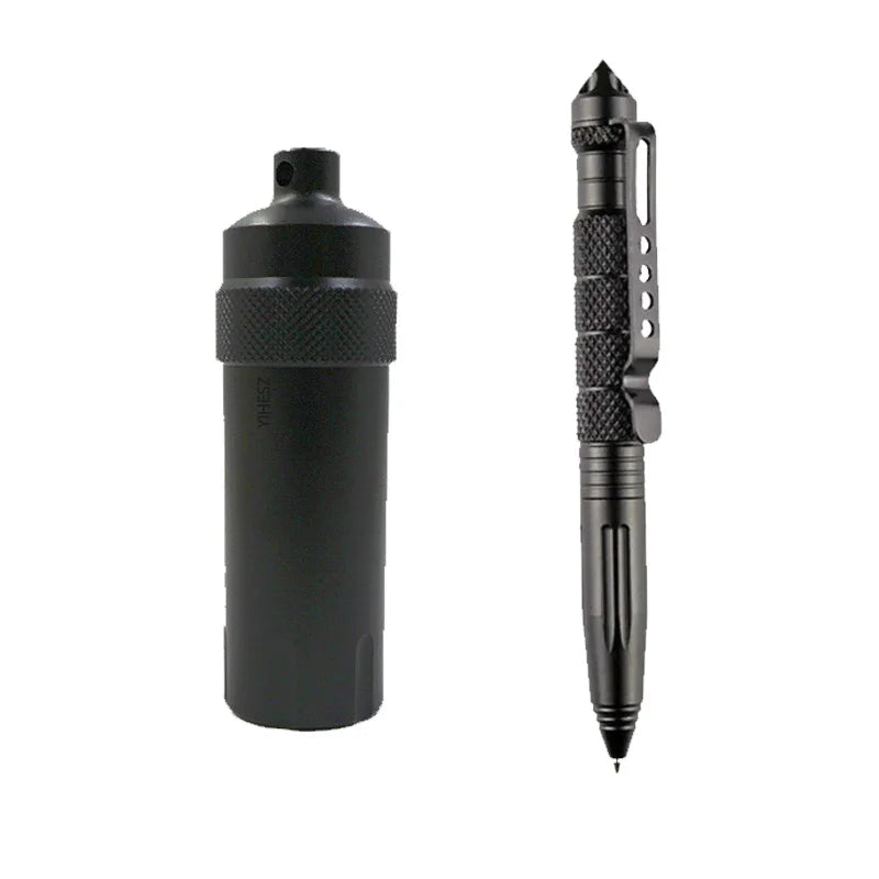 Waterproof Seal Bottle Aluminum EDC Survival Kit Capsule/Pill Airtight Case Outdoor Tools Seal Tank Storage Container