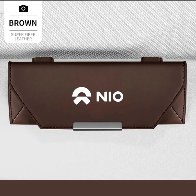 For NIO EL8 ET5 EL6 ET7 EL7 ET5 ES8 ET9 ES6 EC7 ES7 Car Accessories Car Visor Sunglasses Glasses Holder Glasses Case Clip Box