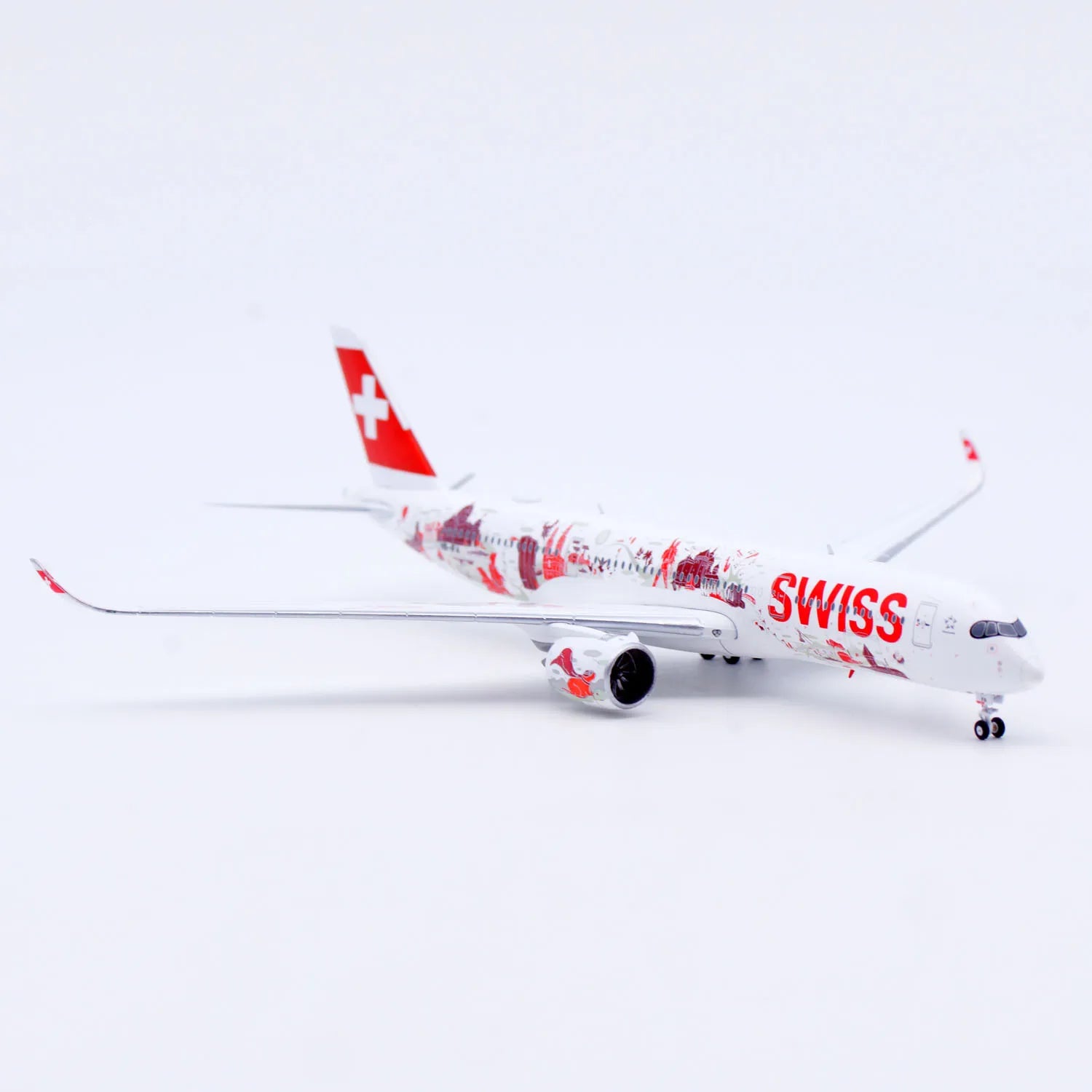 XX40284 Alloy Collectible Plane Gift JC Wings 1:400 Swiss Airlines Airbus A350-900XWB Diecast Aircraft Jet Model HB-IFA