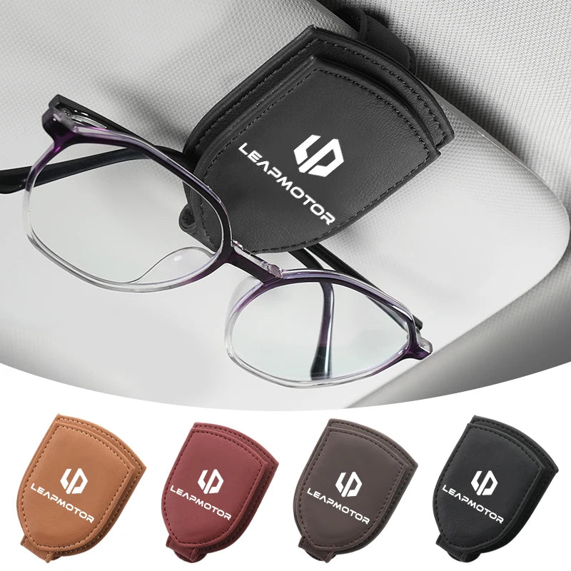 Sunglasses Holder Car Sunshades Magnetic Sunglasses Clip Ticket Clip For Leapmotor T03 S01 C11 C01 Leap Motor