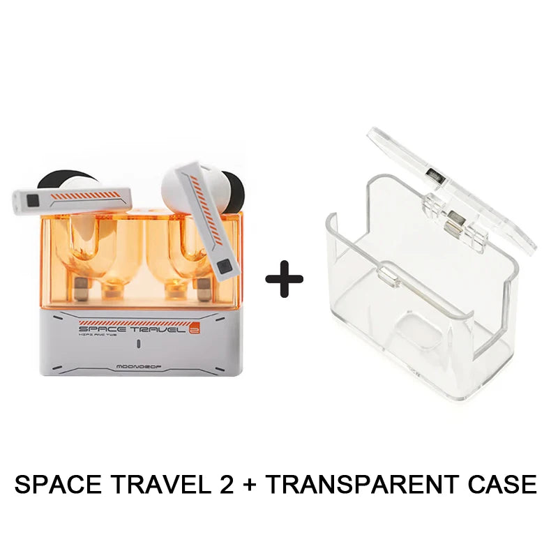 Moondrop Space Travel 2 TWS Bluetooth 6.0 ANC Noise Cancelling AI ENC Low Latency Wireless HiFi Earphone Gaming Music Earbuds