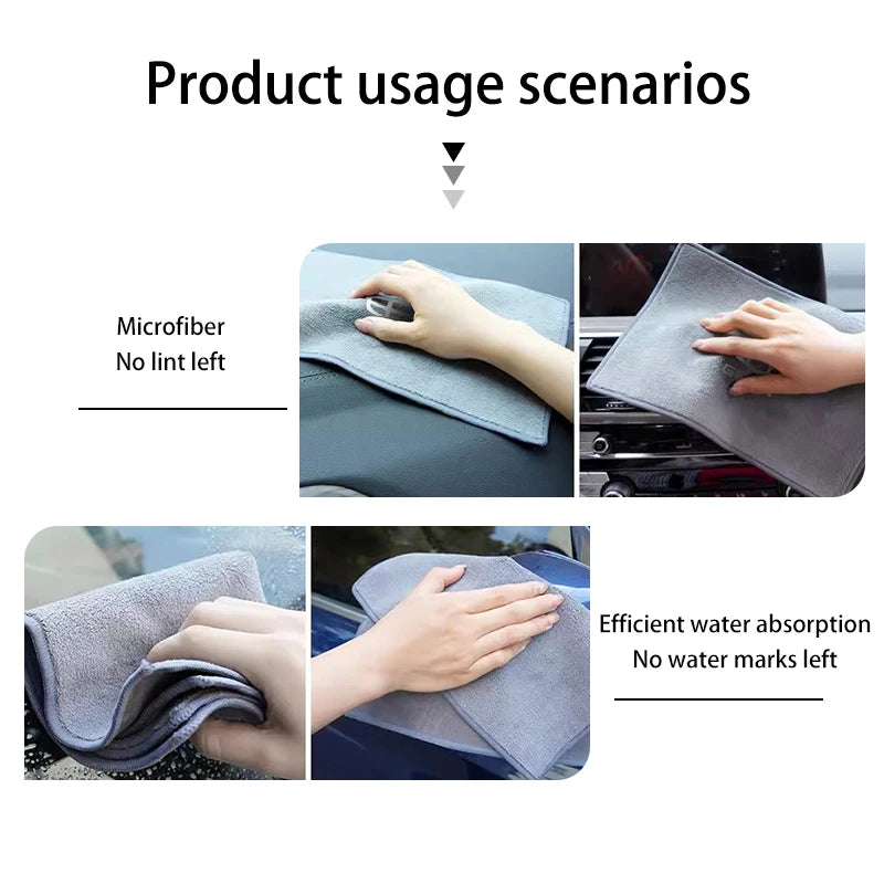 For Geely Microfiber Towel Car Drying Towel Auto Plush Wash Towel Car Cleaning LC EC8 Atlas CK2 CK3 GT GC9 Geometry C Tugella