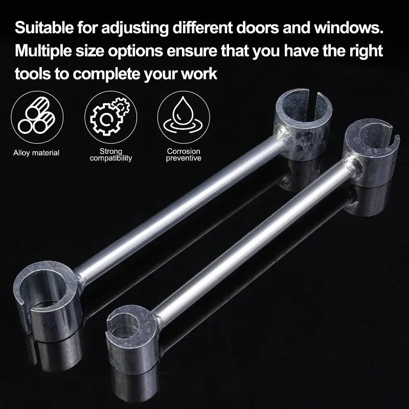 Double Head Hinge Gaps Adjusting Wrench Door Hinge Repair Spanner Labor-Saving Wrenches for Home Hinge Gaps Repair Hand Tools