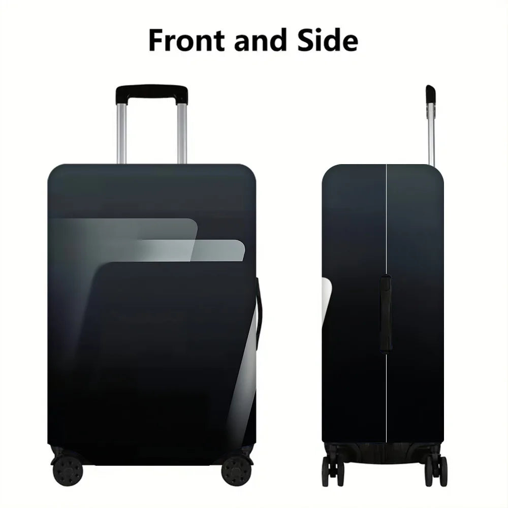 1PC abstract geometric cover for 18-32 inch luggage; dust and elastic travel accessories to effectively protect your luggage