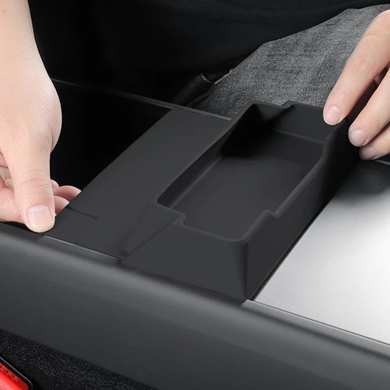 for Tesla Model 3 Y Juniper 2025 2026 Center Console Armrest Storage Box Glasses Holder Tray Case Organizer Interior Accessories