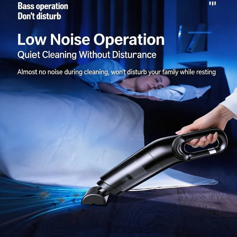 Rechargeable Car Vacuum Cleaner Wireless Handheld Portable Compact Vacuum Cleaner For Vehicle Home Cleaning