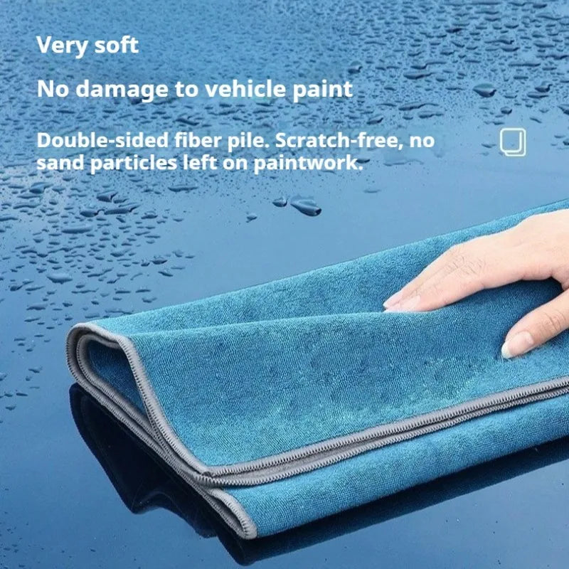 Microfiber Car Washing Towel Lint-Free Ultra-Soft Drying Cloth for Car Detailing Cleaning