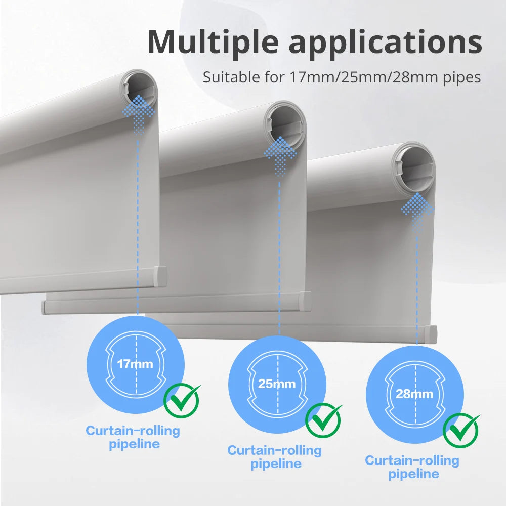 Matter Over WiFi Electric Curtain Engine for 25mm 28mm Tube Smart Roller Blinds Motor Homekit Smartthings Alexa Google Home HA