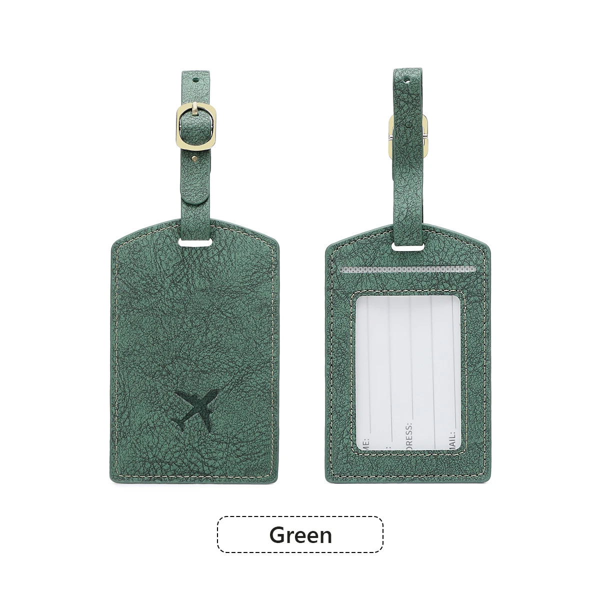 Fashionable New PU Luggage Tag, Boarding Pass for Overseas Travel, Luggage Tag, Anti-Loss Name Card, Luggage Tag