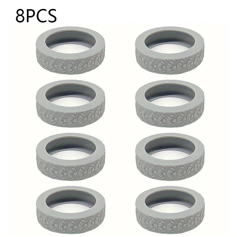 8pcs Luggage Wheel Protection Cover, Silicone Wheel Cover, Luggage Wheel Cover Cover, Noise Proof Foot Cover, Luggage Racks