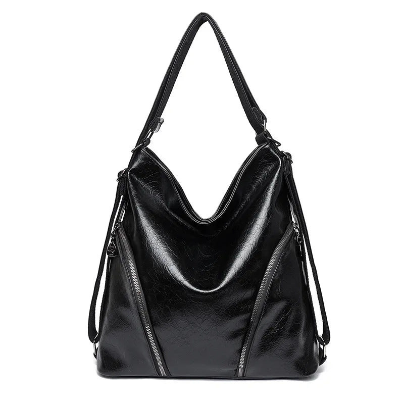 Large Capacity Casual Travel Backpack Versatile Dual-Purpose Shoulder Bag Women's Tote Bag Wear-Resistant