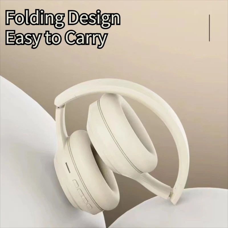 Over Ear HIFI Stereo Headsets Wireless Bluetooth Headphones Sports Gaming Earphones with HD Mic Support TF/AUX noise reduction