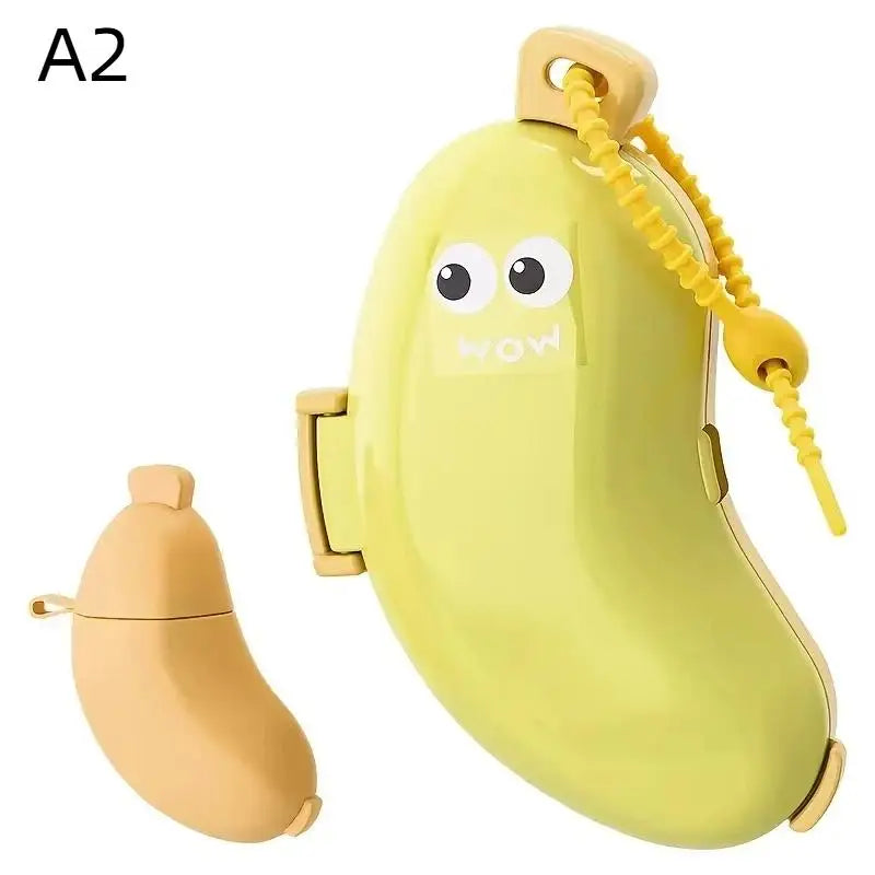 1 Set Dust Proof Bristle Protector Banana Portable Toothbrush Travel Case Compact Bacteria Resistant Storage