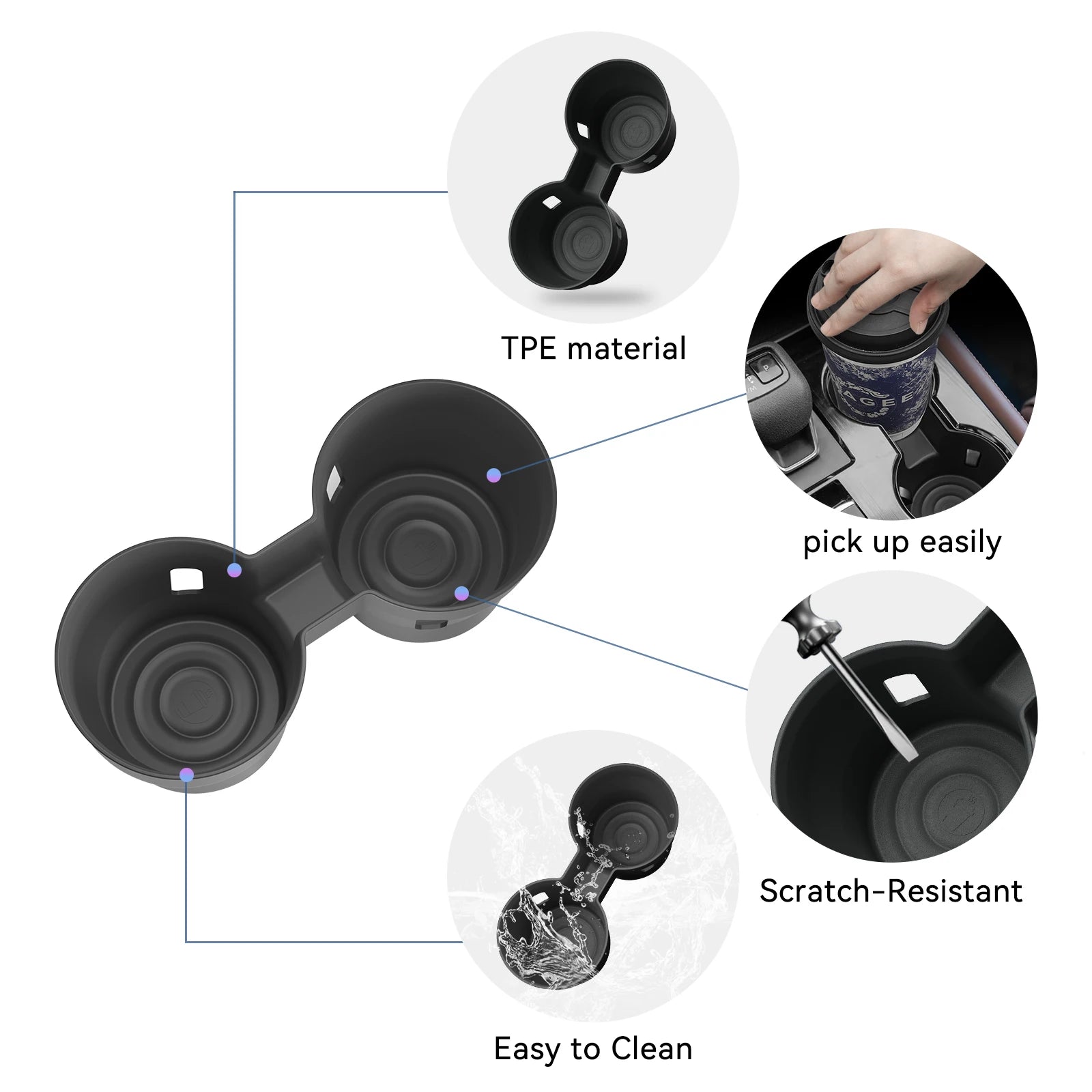for Nissan Rogue X-trail T33 2021-2026 Central Console Water Cup Holder  Drinks Holder Storage Case Car Interior Accessories