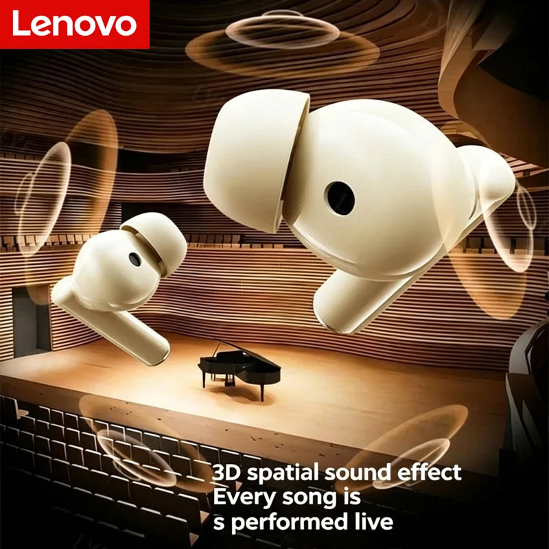 Lenovo TA210 Wireless Bluetooth 5.4 Headset Long Battery Life Sports Ear Clip Earphones HIFI Stereo Noise Cancelling Headphones
