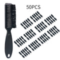 10/20/30/40/50Pcs Wholesale Plastic Soft Bristle Haircut Fading Brush Combo Set Neck Broken Hair Cleaning Dust Removal Tools