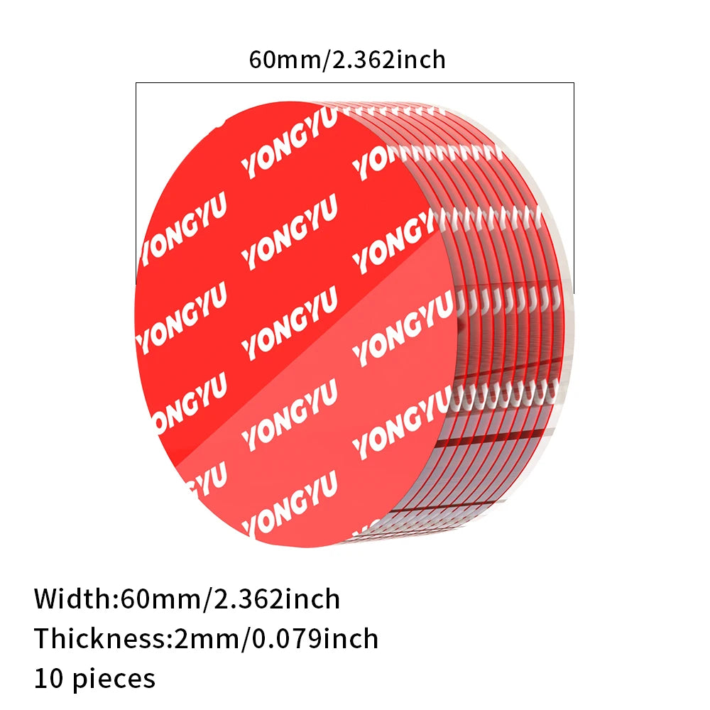 Resistant Double Sided Sticky Adhesive Replacement Pads for Universal Dashboard Car Phone Sucker Holder Dash Cam Camera GPS
