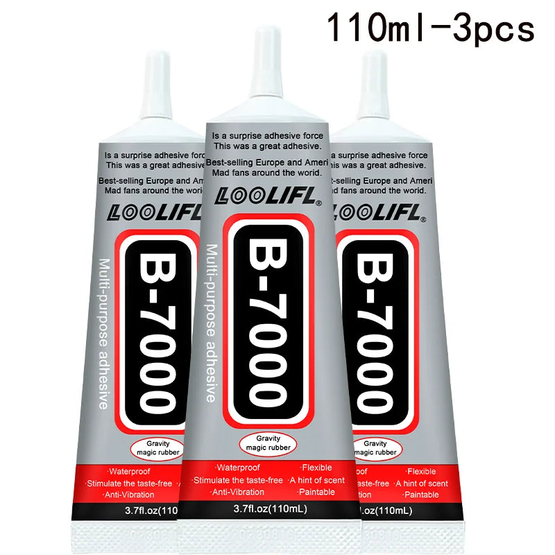 B7000 15,25,50,110ml Rhinestone Glue, Rhinestone Craft Glue, Jewelry Glue, Jewelry Processing Glue, Has Flexibility after Drying