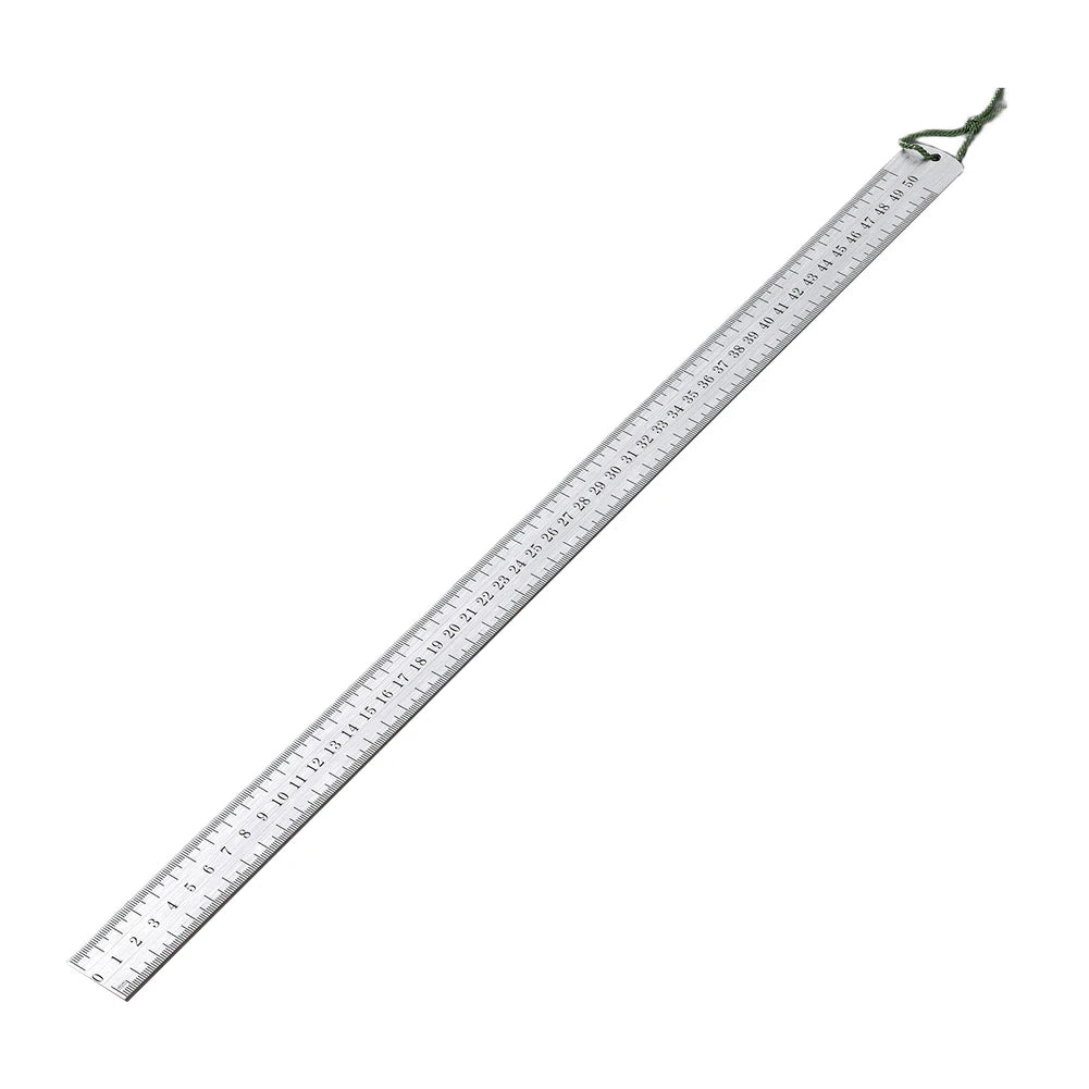 5mm Thickness Manganese Steel Measuring Ruler With Non-Slip Handle Versatile Multifunctional Scale Measuring Tool Defense Ruler