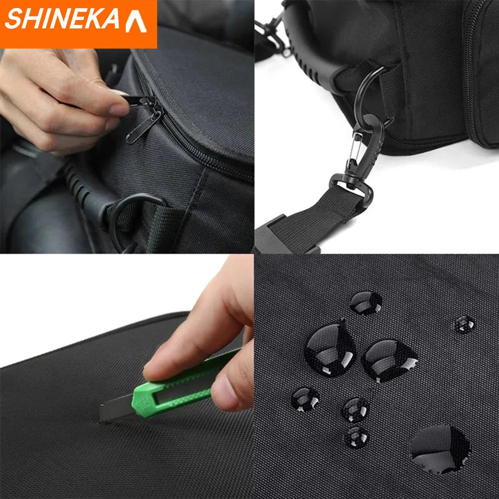 SHINEKA Organizer for Jeep Wrangler JK JL JLU 2007-2025 Sports Rubicon Gladiator JT Backseat Rear Under Seat Storage Bags Box
