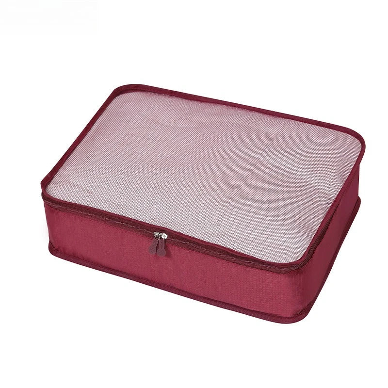 4/6Pcs Foldable Packing Cubes Luggage Packing Organizers for Travel Lightweight,See Through Breathable Mesh Design 40*30*12CM