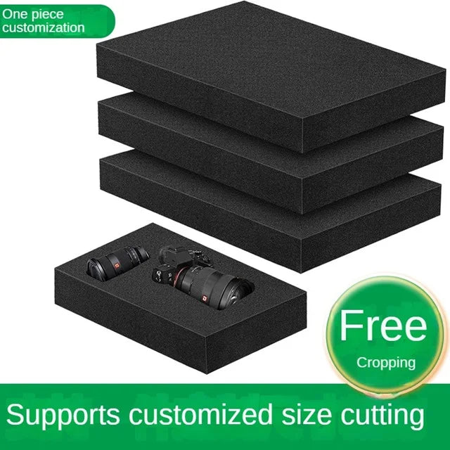 Hard Black Sponge High Density Gasket Shockproof Sponge Block Thin Sponge Pieces Gift Box Lining Filling Sponge Material