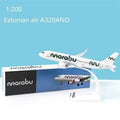 1:200 Scale A320NEO Marabu Airline ABS Plastic Airplane Model Toys Aircraft With BasePlane Model Assembly Collection Display Fan