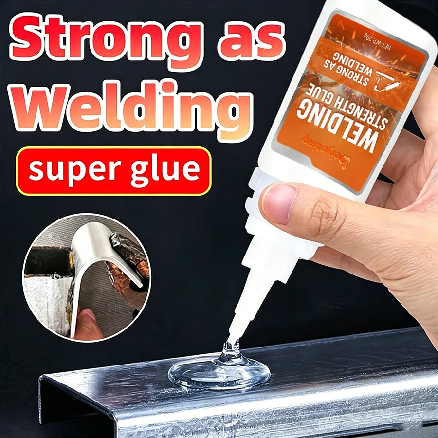1-3Pcs Welding Strength Super Glue 20g Strong All Purpose CA Adhesive Fast Bonding for Metal Plastic Wood Rubber Repair