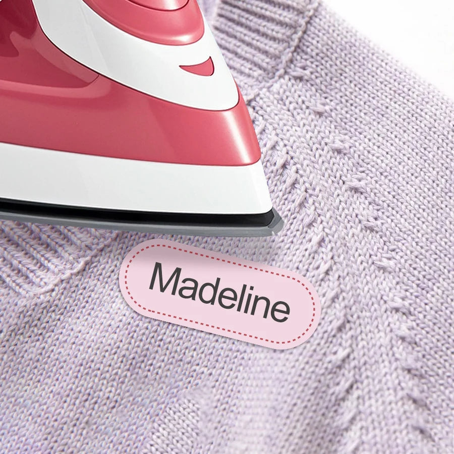 Labels for Ironing-for Cotton-Personalized for School,Sport,Club,Retirement Home,for Clothes,DIY Accessories,Machine Washable