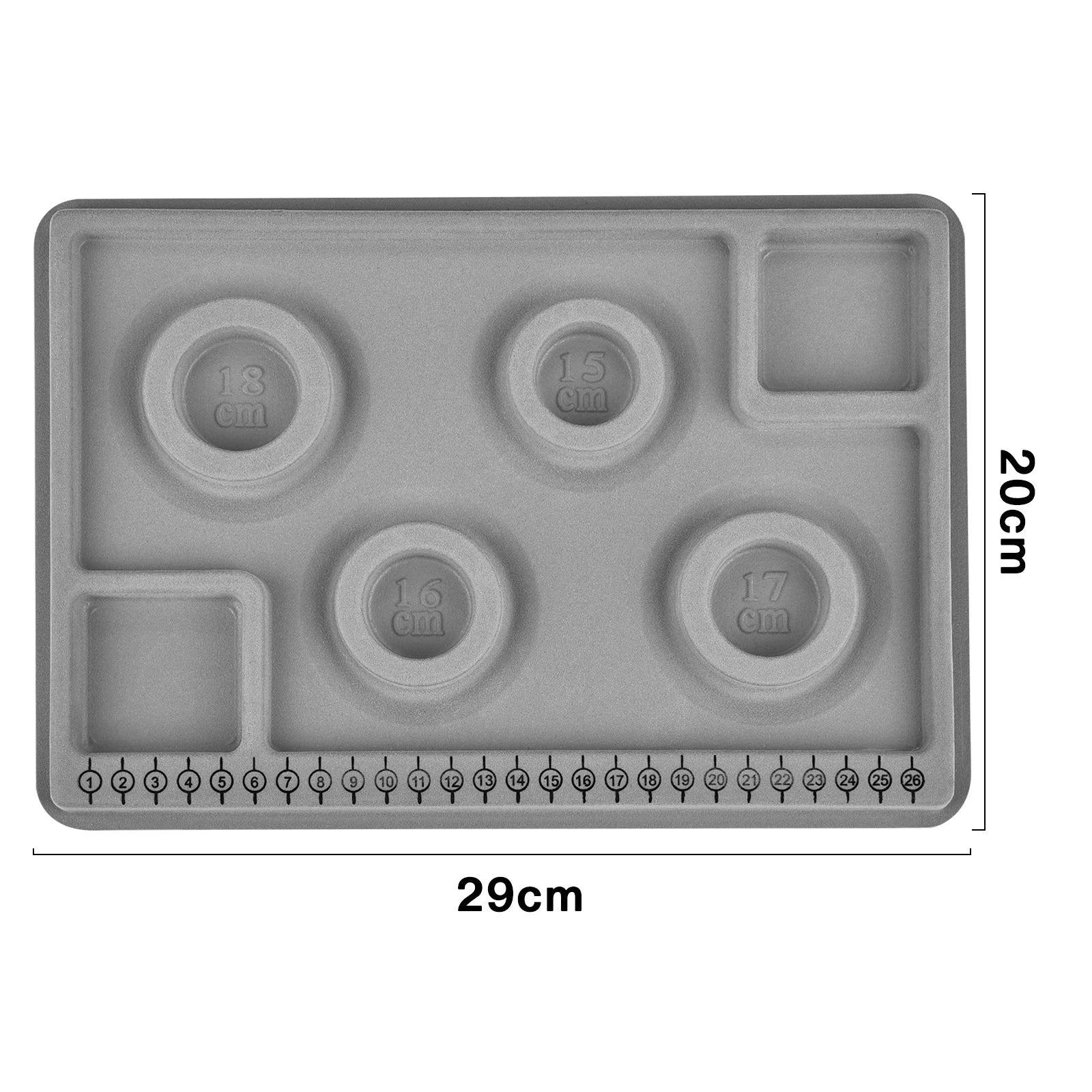 Flocked Bead Board Jewelry Making Tools DIY Bracelet Necklace Beading Organizer Jewelry Size Measuring Tool WorkBenches Tray