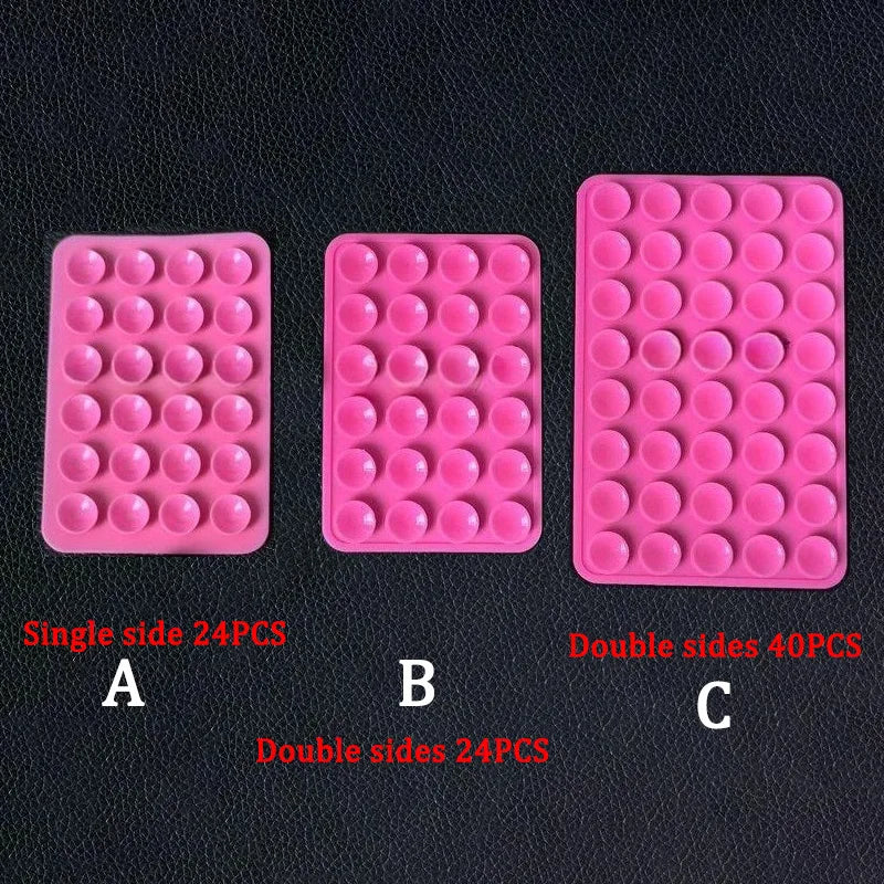 Silicone World Square Silicone Mobile Phone Fixing Suction Cup Car Mounted Bracket Phone Case Universal Anti Slip Suction Cup