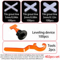402pcs Tile Leveling Tools, Tile Levelers, Cross-Shaped Tile Levelers, T-Shaped Tile Levelers, Flooring Installation Tools.