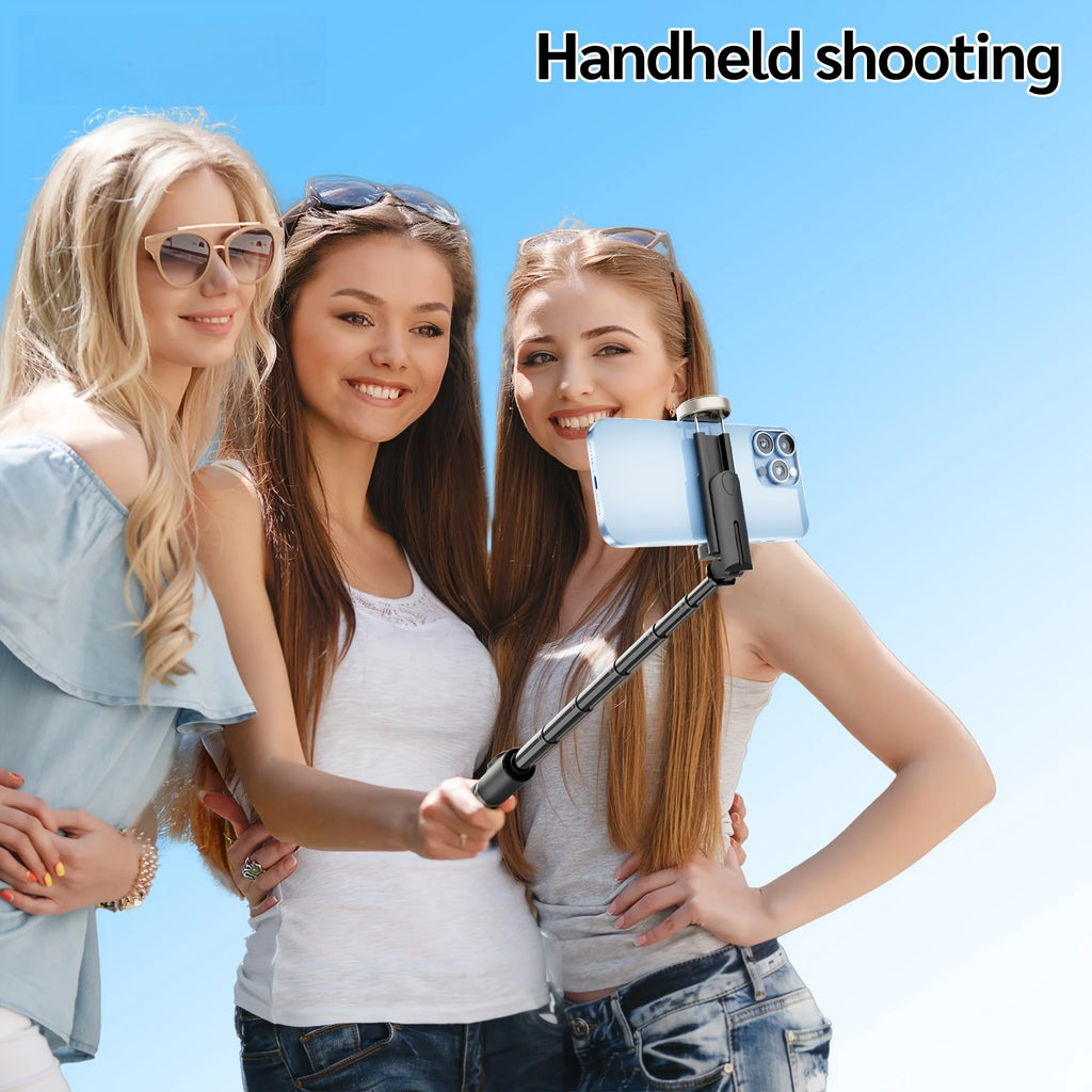 70'' Selfie Stick Tripod with Ring Light & Bluetooth Remote – Extendable Phone Stand for Vlogging, Live, Travel, iPhone/Android