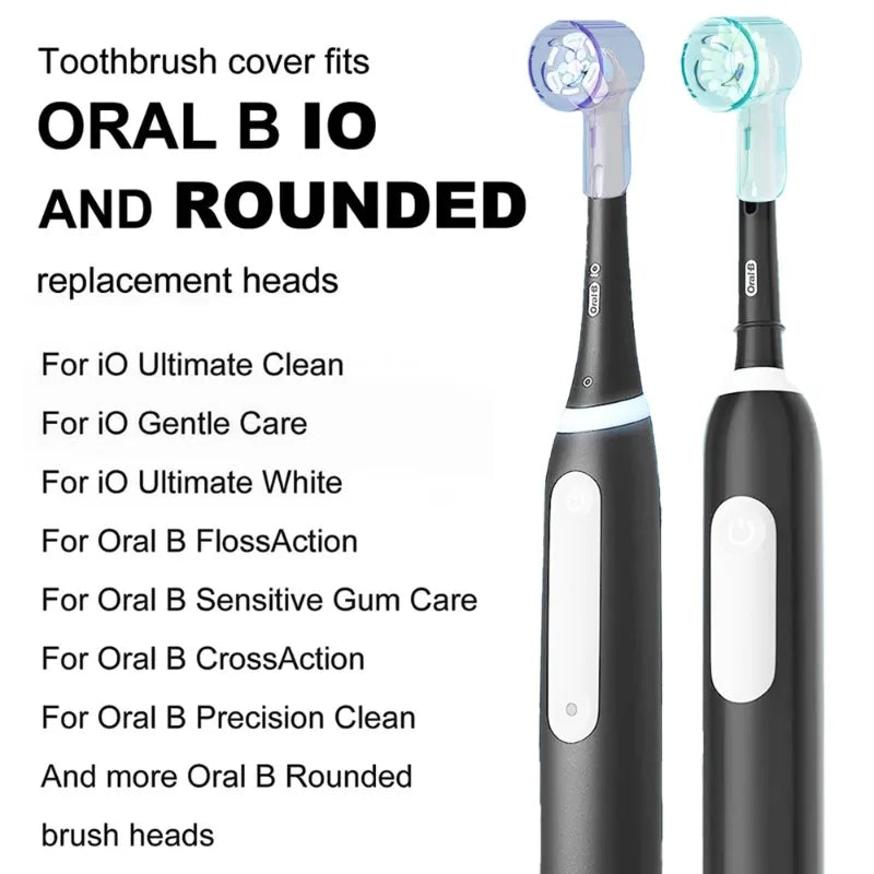 2026 Dustproof Toothbrush Head Covers for Braun Oral-B & IO Series Electric Toothbrush Replacement Heads Toothbrush Travel Case