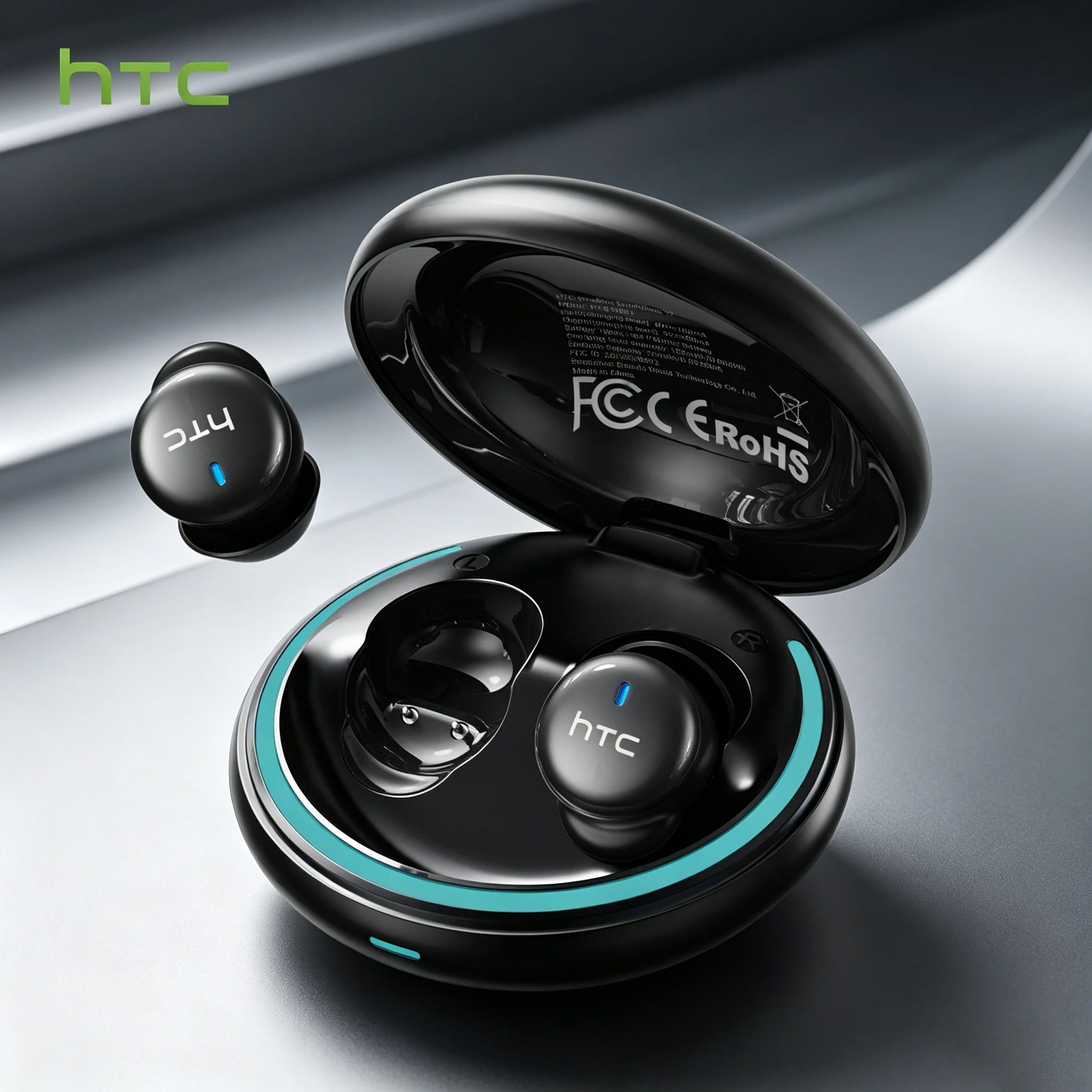 HTC NE92 Sleeping Mini Bluetooth Earphones TWS Wireless Headphones With Mic Noise Reduction Soft In-Ear Earbuds