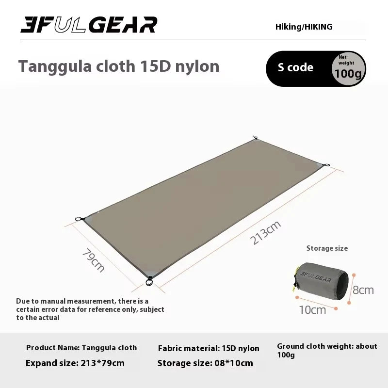 3F UL GEAR Tanggula Ground Cloth Outdoor Camping Multifunctional Portable Lightweight Moisture-Proof and Waterproof Ground Cloth