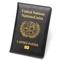 United Nations Laissez-Passer Passport Cover PU Leather Protector Case UN Logo Travel Wallet