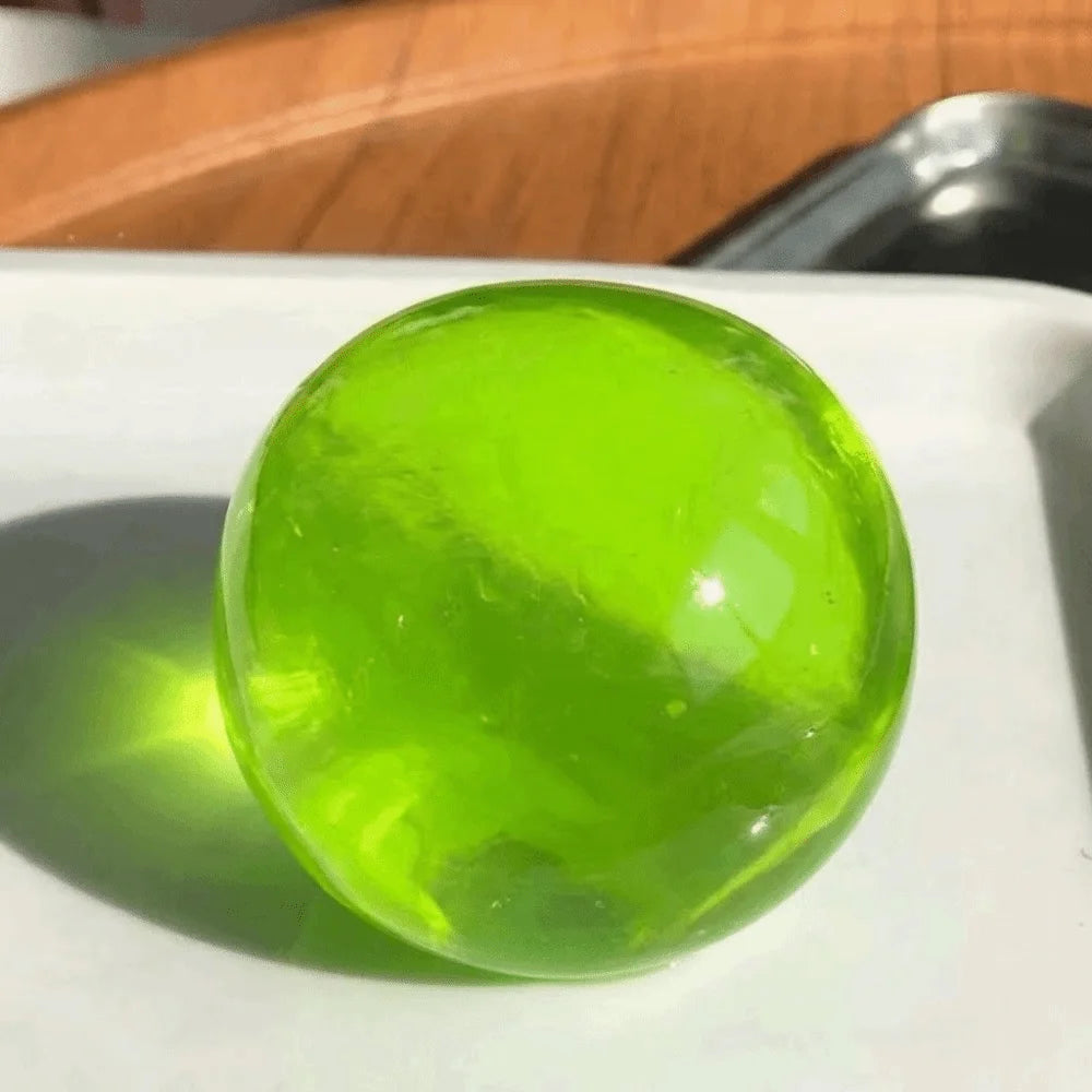 Soft Coconut Oil Stress Ball Stress Relief Non-rebound Squeeze Sensory Fidget Ball Reusable Shapeable Decompression Pinch Toy