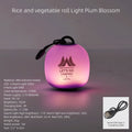 WELLHIKE Squishy Rice Ball Silicone LED Camping Light, Rechargeable Dimmable Long-Lasting Outdoor Ambient Lamp