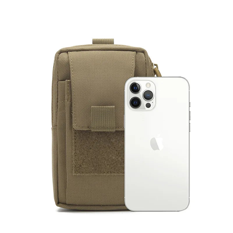 Tactical MOLLE Phone Pouch Bag EDC Gadget Waist Belt Pack for Outdoors Hunting Camping Trekking Traveling