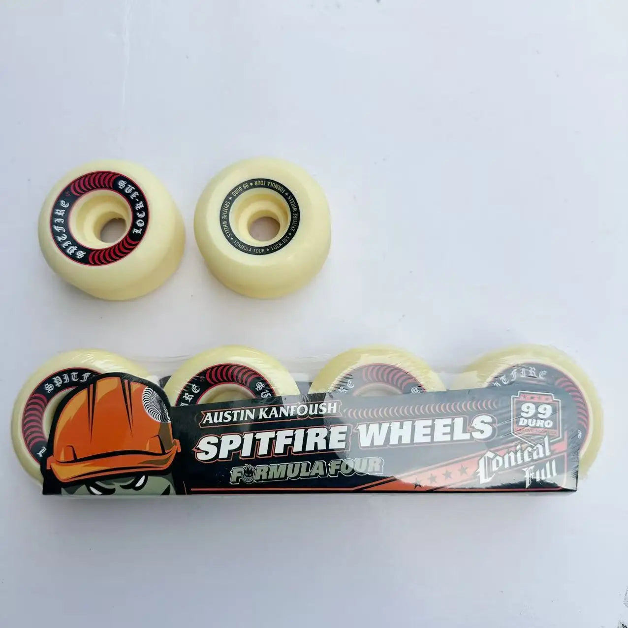 Spitfire Wheels Imported Genuine Spitfire 52mm 101duro 53mm 54mm 56mm 99duro 80HD Skateboard Wheel for Skateboard