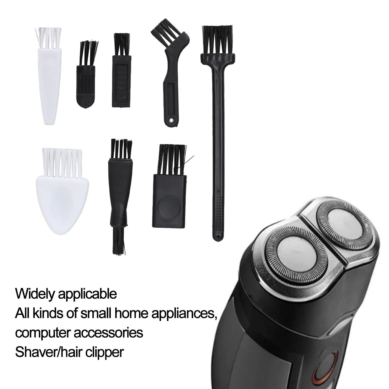 8Pcs Electric Shaver Cleaning Brush  Cleaner Brush Set For Home Appliances Computer Accessories